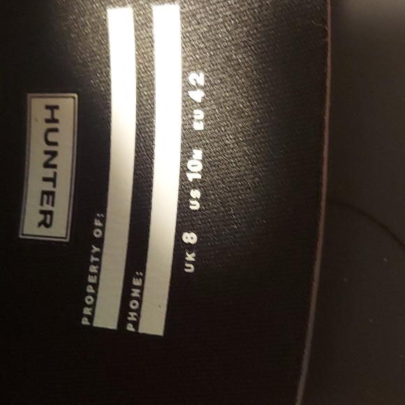 Hunter Original Short Black Rubber Rain Boots Womens Sizes 5,6,7,8,9, 10 NWT - Picture 9 of 15